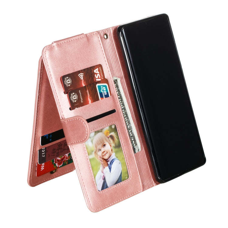 For Huawei P30 Pro Nine Card Zipper Bag Horizontal Flip Leather Case With Holder & Card Slots & Frame
