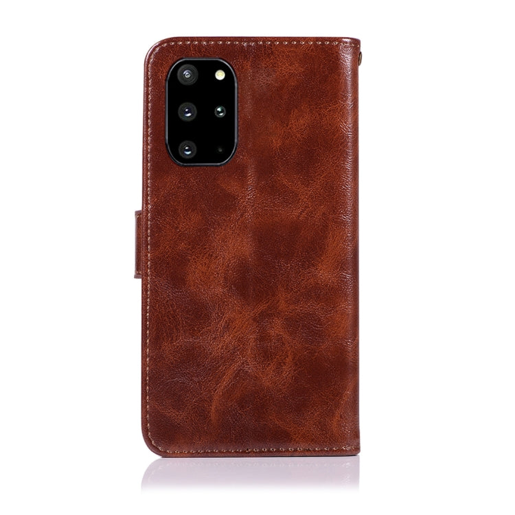 For Galaxy S20 Plus Retro Texture Magnetic Horizontal Flip Leather Case with Holder & Card Slots & Wallet