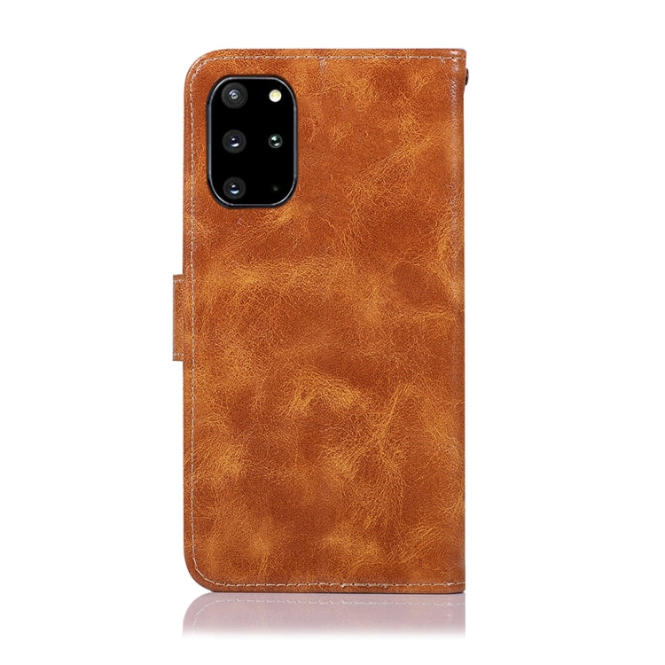 For Galaxy S20 Plus Retro Texture Magnetic Horizontal Flip Leather Case with Holder & Card Slots & Wallet
