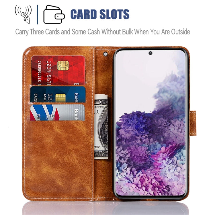 For Galaxy S20 Plus Retro Texture Magnetic Horizontal Flip Leather Case with Holder & Card Slots & Wallet