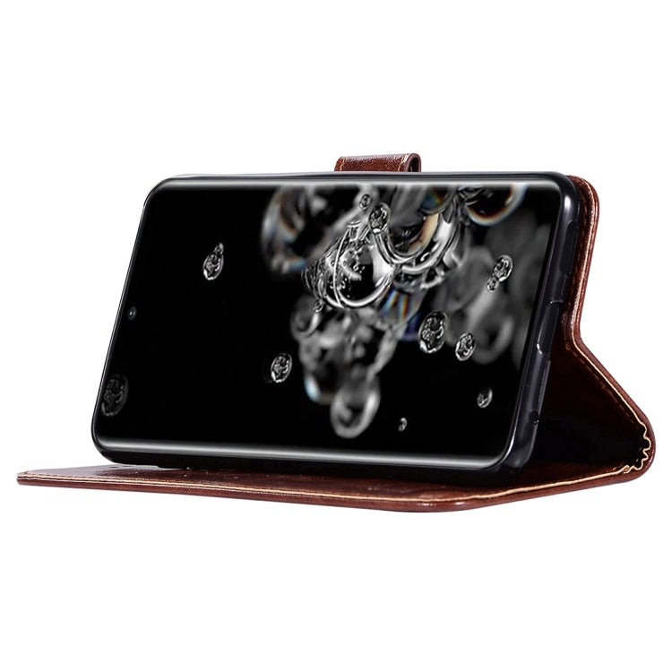 For Galaxy S20 Ultra Retro Texture Magnetic Horizontal Flip Leather Case with Holder & Card Slots & Wallet