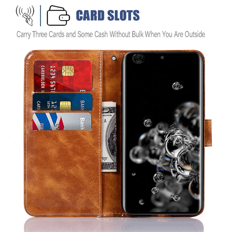 For Galaxy S20 Ultra Retro Texture Magnetic Horizontal Flip Leather Case with Holder & Card Slots & Wallet