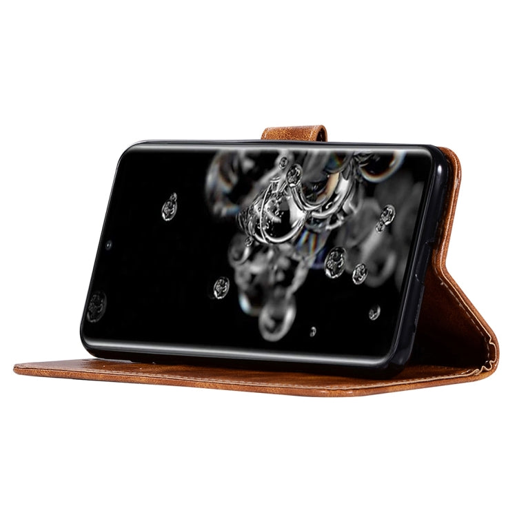 For Galaxy S20 Ultra Retro Texture Magnetic Horizontal Flip Leather Case with Holder & Card Slots & Wallet