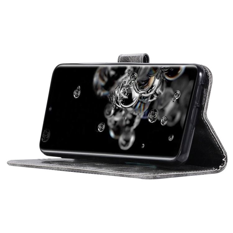 For Galaxy S20 Ultra Retro Texture Magnetic Horizontal Flip Leather Case with Holder & Card Slots & Wallet