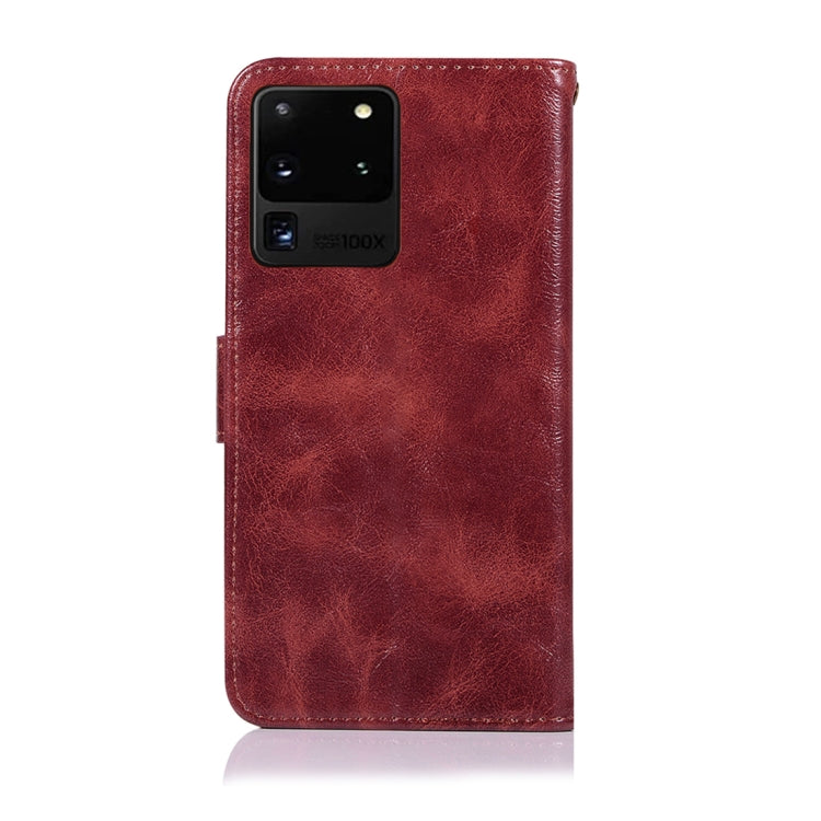 For Galaxy S20 Ultra Retro Texture Magnetic Horizontal Flip Leather Case with Holder & Card Slots & Wallet