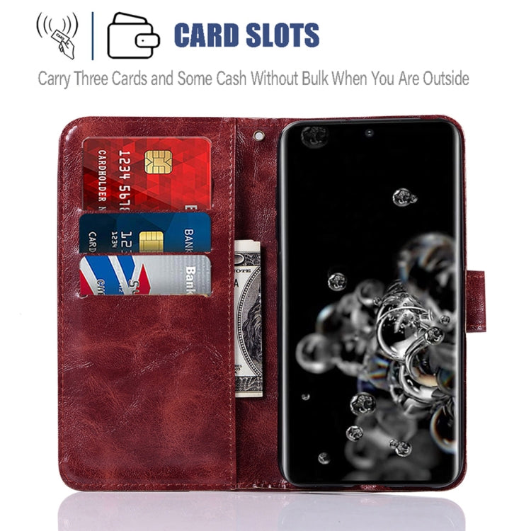 For Galaxy S20 Ultra Retro Texture Magnetic Horizontal Flip Leather Case with Holder & Card Slots & Wallet