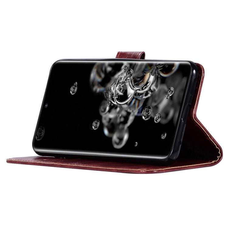 For Galaxy S20 Ultra Retro Texture Magnetic Horizontal Flip Leather Case with Holder & Card Slots & Wallet
