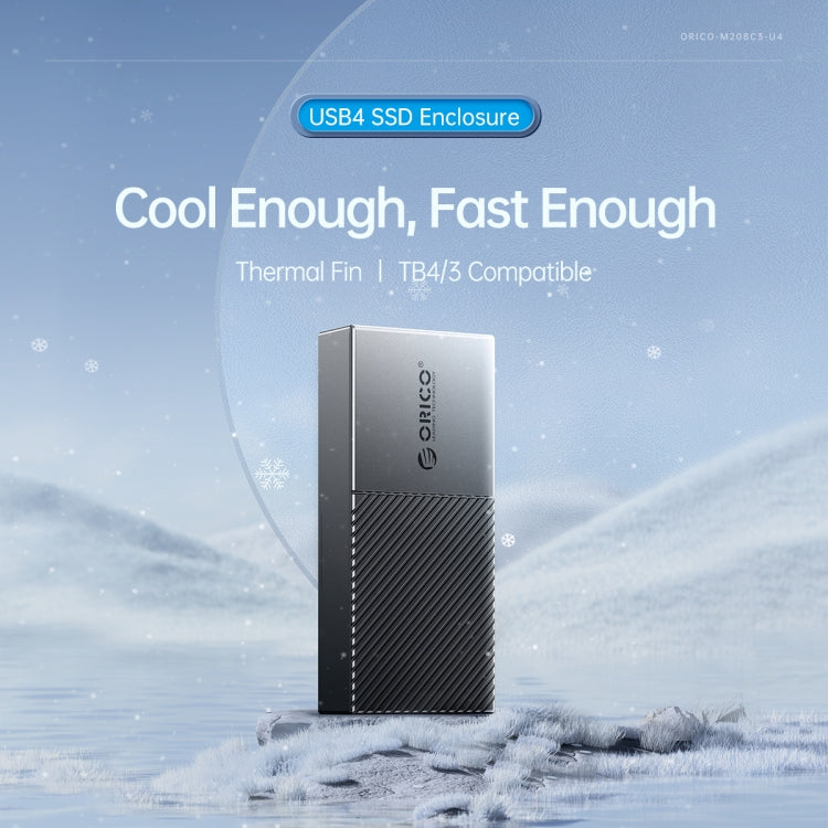 ORICO 40Gbps USB4.0 Type-C M.2 NVMe SSD Enclosure