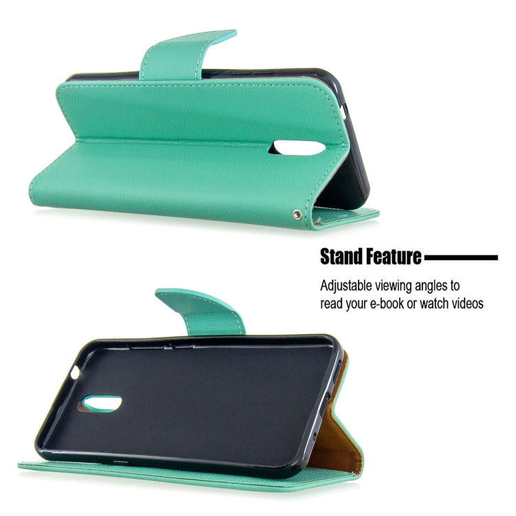 For Nokia 2.3 Pure Color Horizontal Flip PU Leather Case with Holder & Card Slots & Wallet & Lanyard