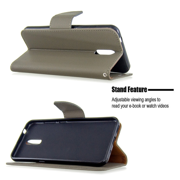 For Nokia 2.3 Pure Color Horizontal Flip PU Leather Case with Holder & Card Slots & Wallet & Lanyard