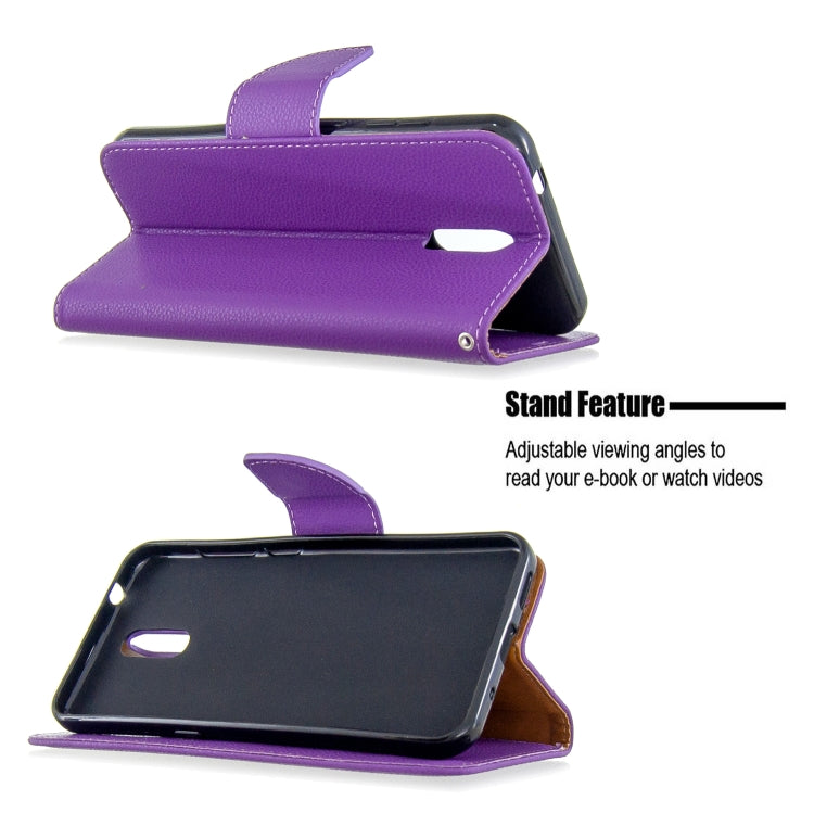 For Nokia 2.3 Pure Color Horizontal Flip PU Leather Case with Holder & Card Slots & Wallet & Lanyard