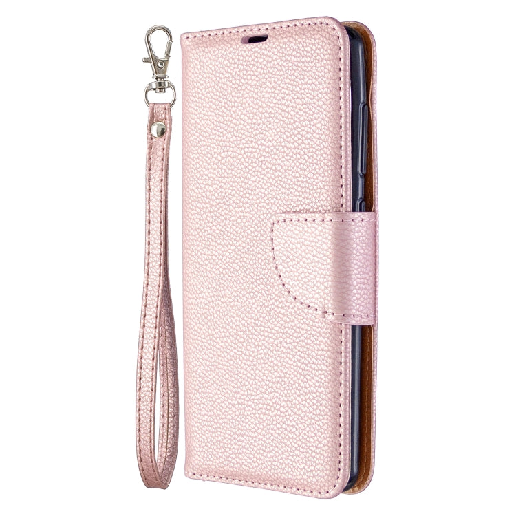 For Galaxy A41 Pure Color Horizontal Flip PU Leather Case with Holder & Card Slots & Wallet & Lanyard