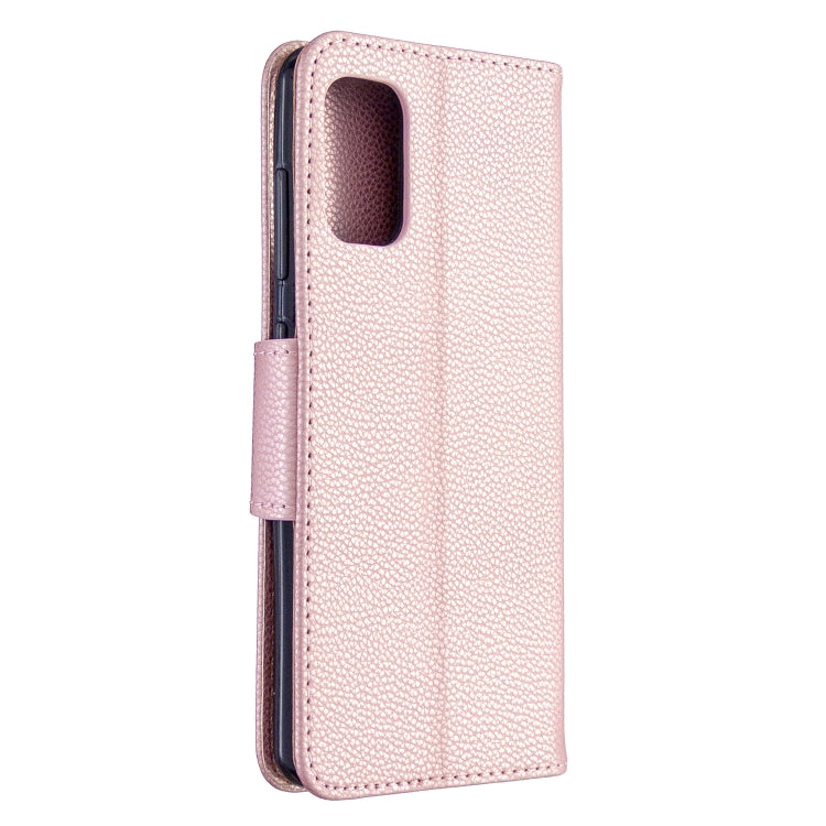 For Galaxy A41 Pure Color Horizontal Flip PU Leather Case with Holder & Card Slots & Wallet & Lanyard