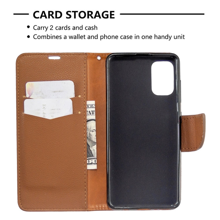 For Galaxy A41 Pure Color Horizontal Flip PU Leather Case with Holder & Card Slots & Wallet & Lanyard