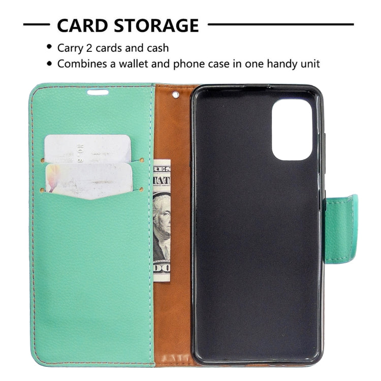 For Galaxy A41 Pure Color Horizontal Flip PU Leather Case with Holder & Card Slots & Wallet & Lanyard