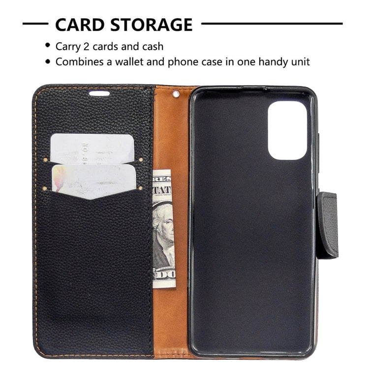 For Galaxy A41 Pure Color Horizontal Flip PU Leather Case with Holder & Card Slots & Wallet & Lanyard