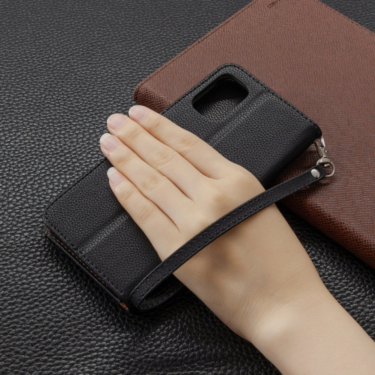 For Galaxy A41 Pure Color Horizontal Flip PU Leather Case with Holder & Card Slots & Wallet & Lanyard