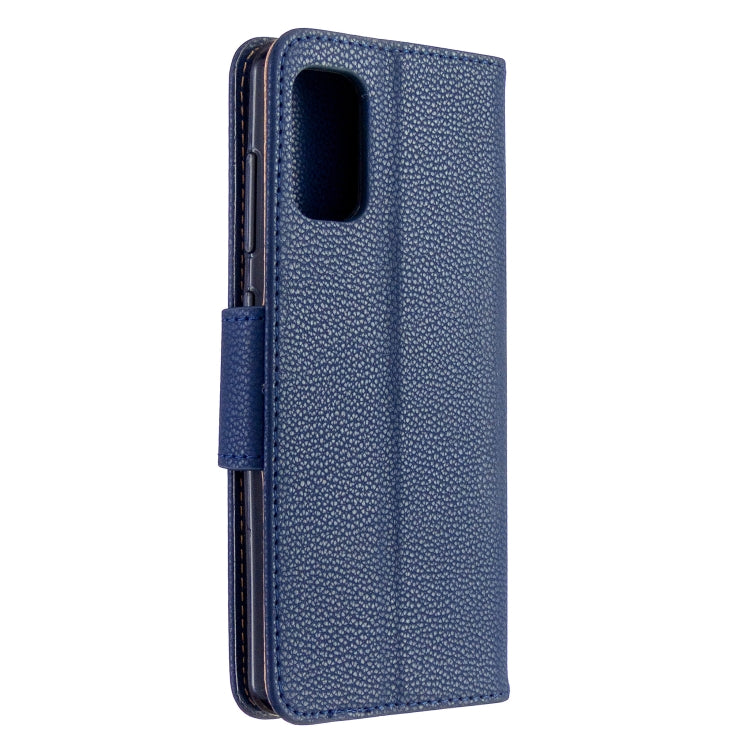 For Galaxy A41 Pure Color Horizontal Flip PU Leather Case with Holder & Card Slots & Wallet & Lanyard
