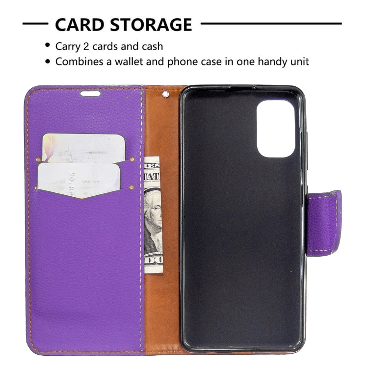 For Galaxy A41 Pure Color Horizontal Flip PU Leather Case with Holder & Card Slots & Wallet & Lanyard