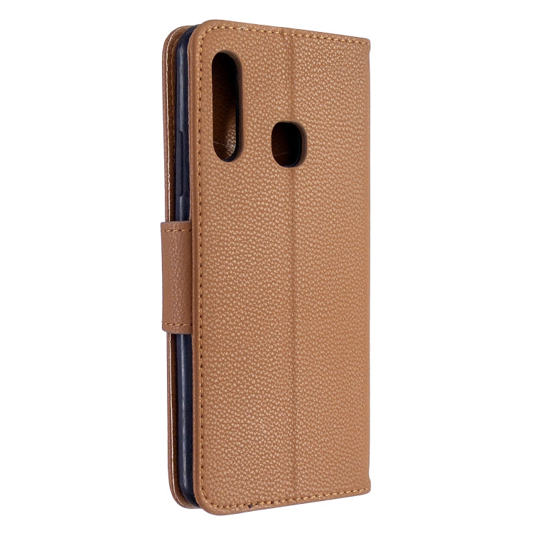For Galaxy A70e Pure Color Horizontal Flip PU Leather Case with Holder & Card Slots & Wallet & Lanyard