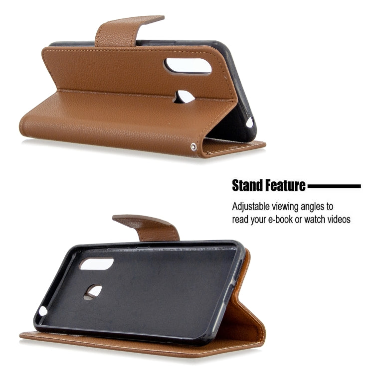 For Galaxy A70e Pure Color Horizontal Flip PU Leather Case with Holder & Card Slots & Wallet & Lanyard
