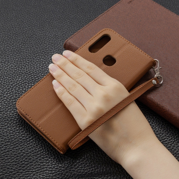 For Galaxy A70e Pure Color Horizontal Flip PU Leather Case with Holder & Card Slots & Wallet & Lanyard