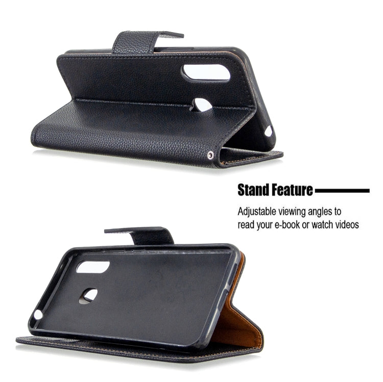 For Galaxy A70e Pure Color Horizontal Flip PU Leather Case with Holder & Card Slots & Wallet & Lanyard