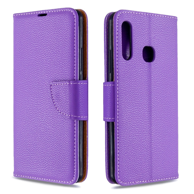 For Galaxy A70e Pure Color Horizontal Flip PU Leather Case with Holder & Card Slots & Wallet & Lanyard