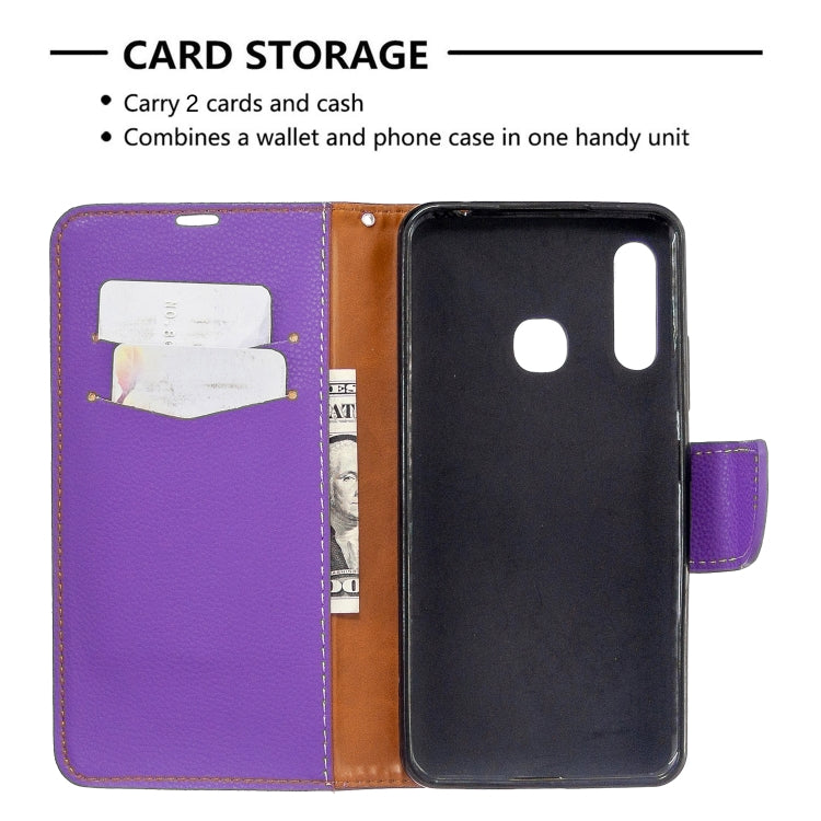 For Galaxy A70e Pure Color Horizontal Flip PU Leather Case with Holder & Card Slots & Wallet & Lanyard