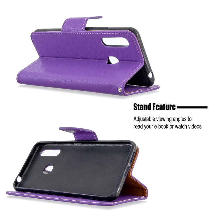 For Galaxy A70e Pure Color Horizontal Flip PU Leather Case with Holder & Card Slots & Wallet & Lanyard