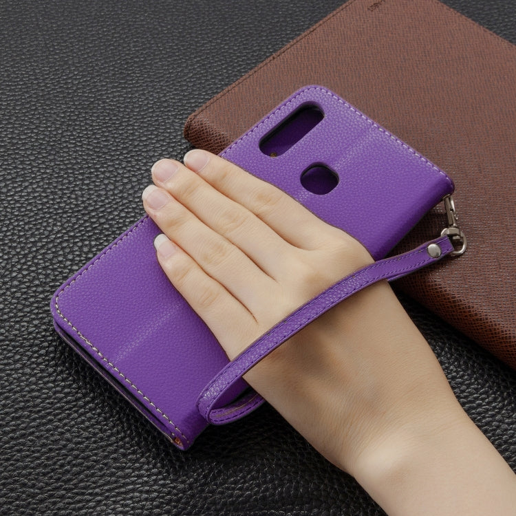 For Galaxy A70e Pure Color Horizontal Flip PU Leather Case with Holder & Card Slots & Wallet & Lanyard