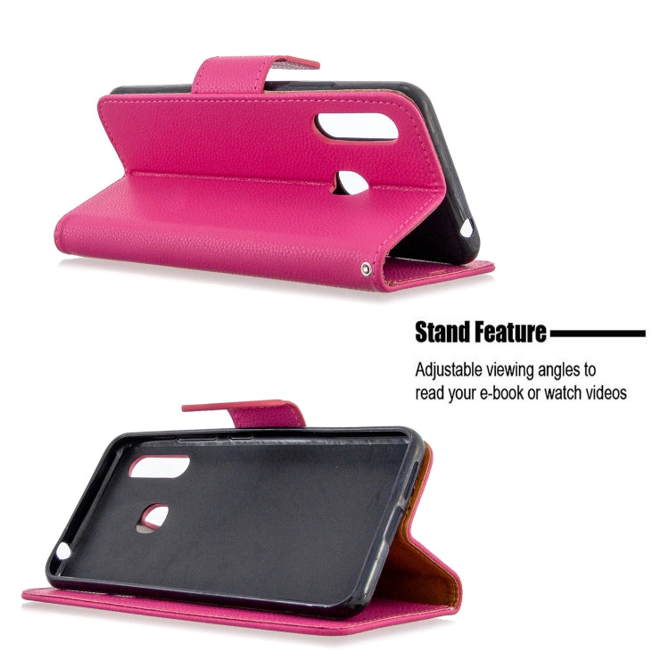 For Galaxy A70e Pure Color Horizontal Flip PU Leather Case with Holder & Card Slots & Wallet & Lanyard