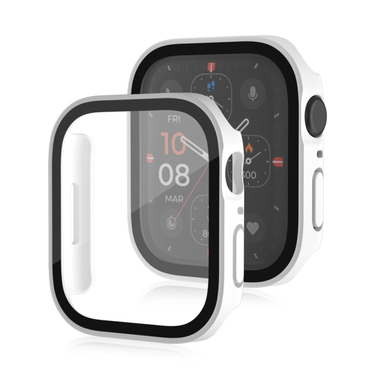 Life Waterproof Frosted 2 in 1 PC Frame + Tempered Glass Protective Case For Apple Watch Series 9 / 8 / 7 45mm
