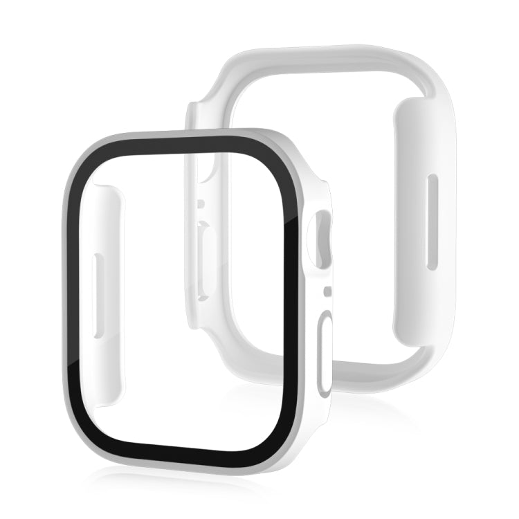 Life Waterproof Frosted 2 in 1 PC Frame + Tempered Glass Protective Case For Apple Watch Series 9 / 8 / 7 45mm