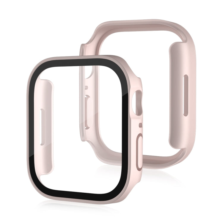 Life Waterproof Frosted 2 in 1 PC Frame + Tempered Glass Protective Case For Apple Watch Series 9 / 8 / 7 45mm