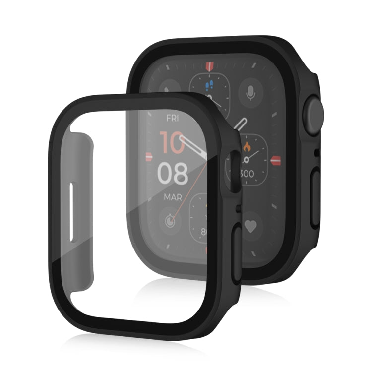 Life Waterproof Frosted 2 in 1 PC Frame + Tempered Glass Protective Case For Apple Watch Series 9 / 8 / 7 45mm