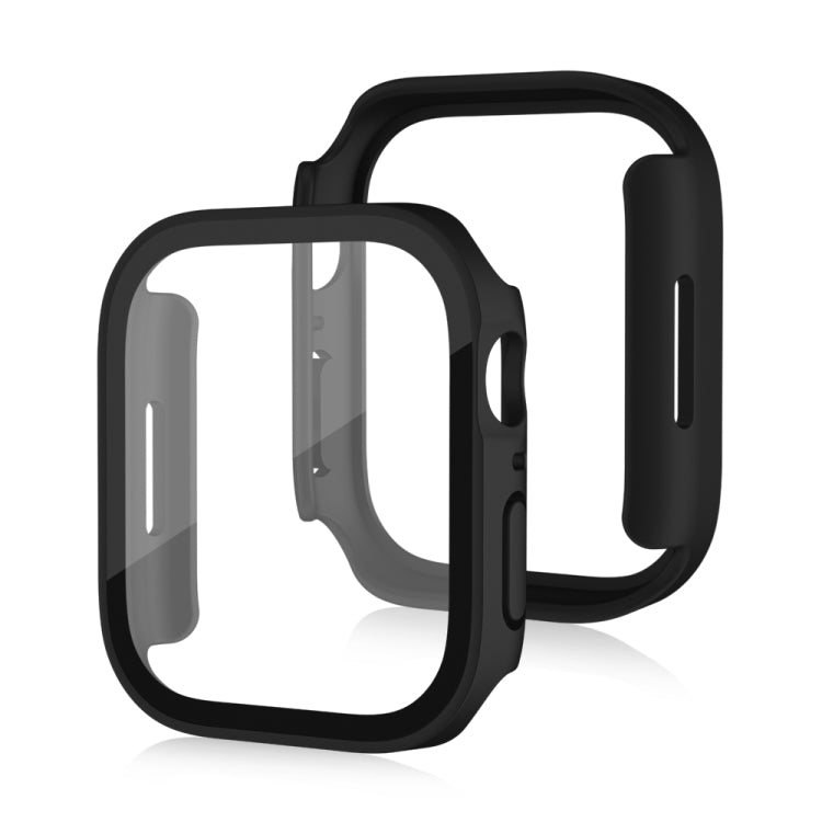 Life Waterproof Frosted 2 in 1 PC Frame + Tempered Glass Protective Case For Apple Watch Series 9 / 8 / 7 45mm