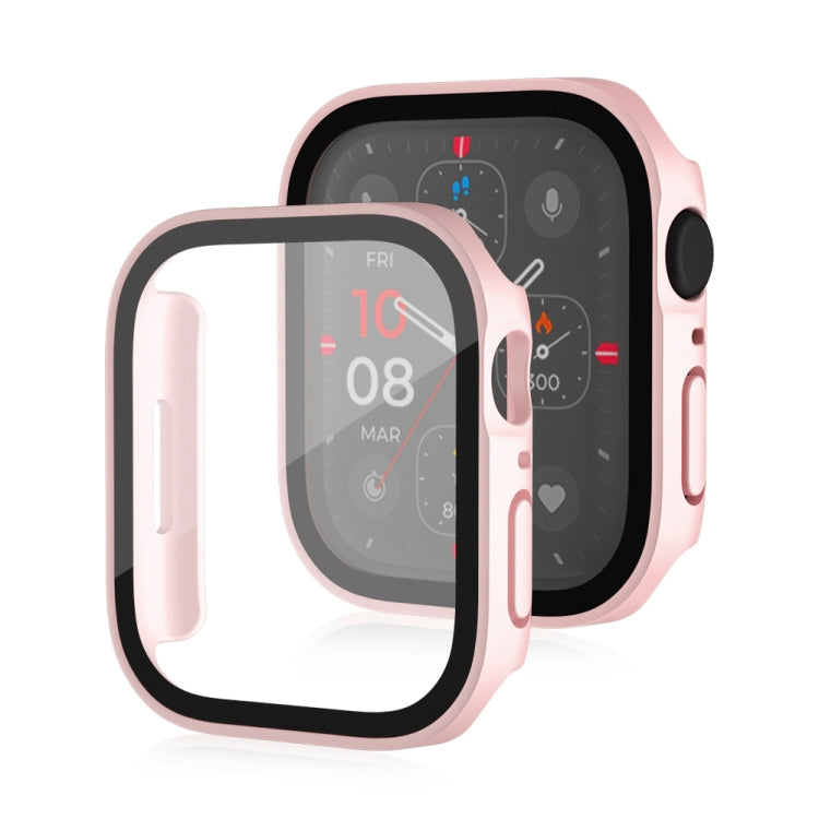 Life Waterproof Frosted 2 in 1 PC Frame + Tempered Glass Protective Case For Apple Watch Series 9 / 8 / 7 45mm