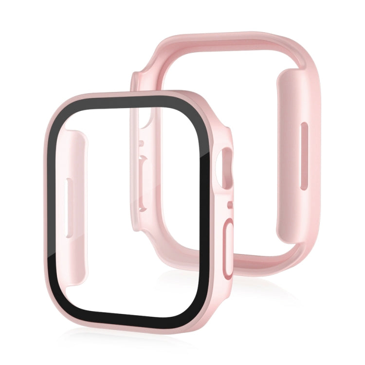 Life Waterproof Frosted 2 in 1 PC Frame + Tempered Glass Protective Case For Apple Watch Series 9 / 8 / 7 45mm
