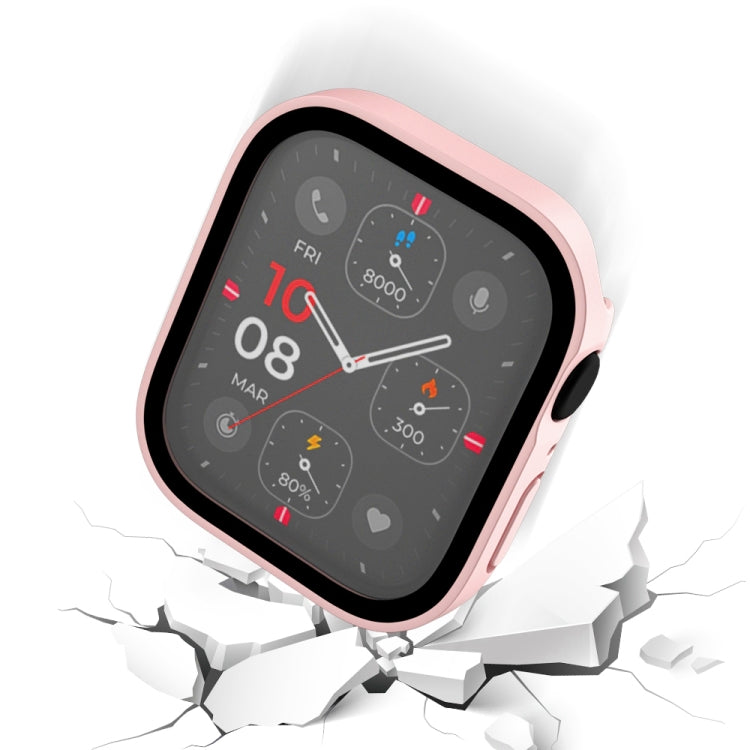 Life Waterproof Frosted 2 in 1 PC Frame + Tempered Glass Protective Case For Apple Watch Series 9 / 8 / 7 45mm
