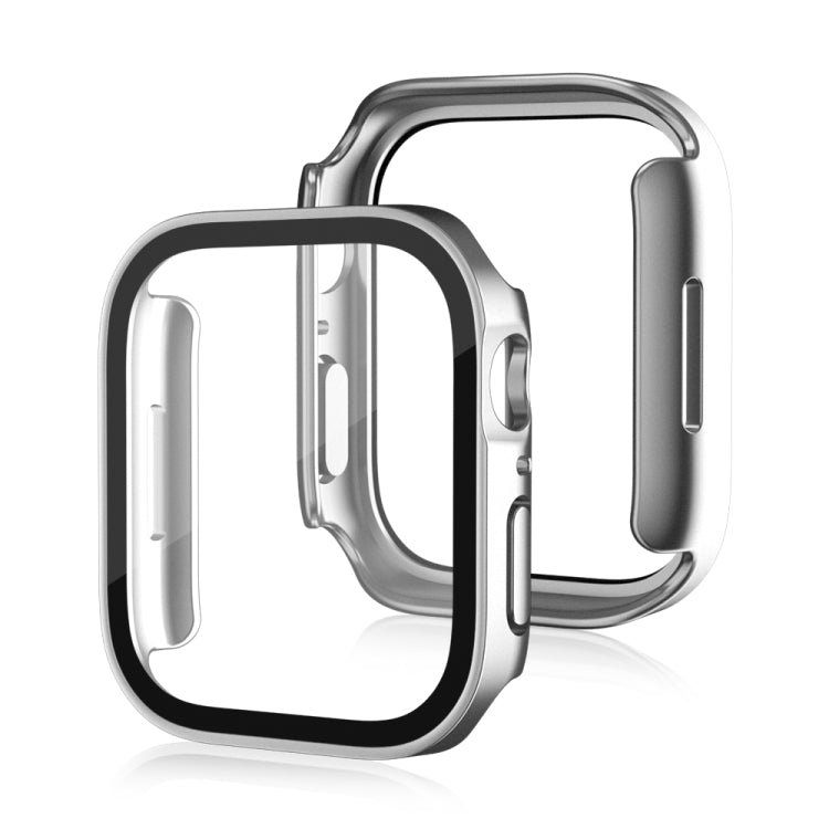 Life Waterproof Frosted 2 in 1 PC Frame + Tempered Glass Protective Case For Apple Watch Series 9 / 8 / 7 45mm