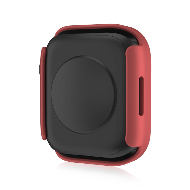 Life Waterproof Frosted 2 in 1 PC Frame + Tempered Glass Protective Case For Apple Watch Series 9 / 8 / 7 45mm