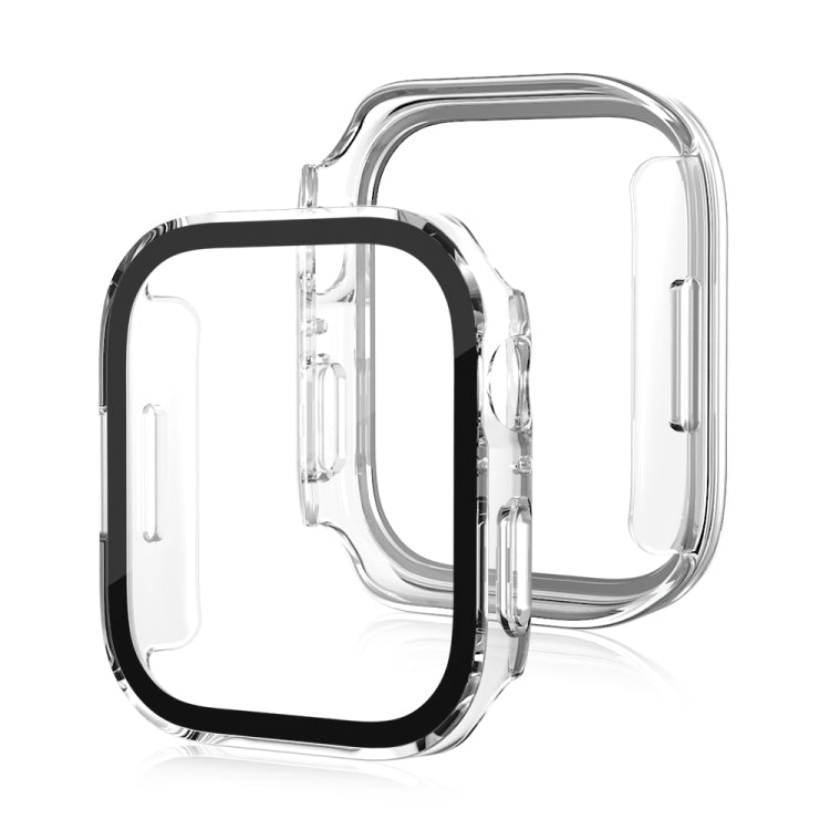 Life Waterproof Frosted 2 in 1 PC Frame + Tempered Glass Protective Case For Apple Watch Series 9 / 8 / 7 45mm