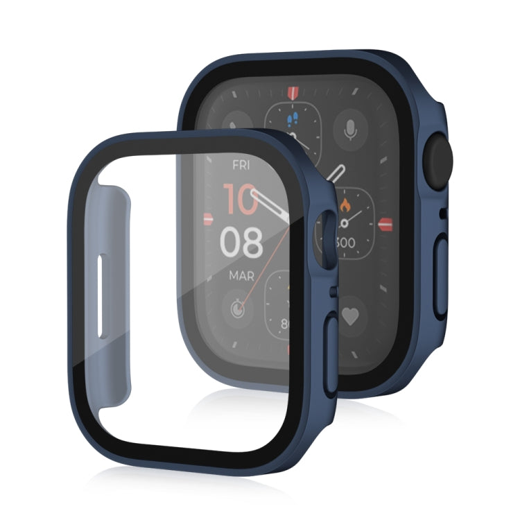 Life Waterproof Frosted 2 in 1 PC Frame + Tempered Glass Protective Case For Apple Watch Series 6 / 5 / 4 / SE 44mm