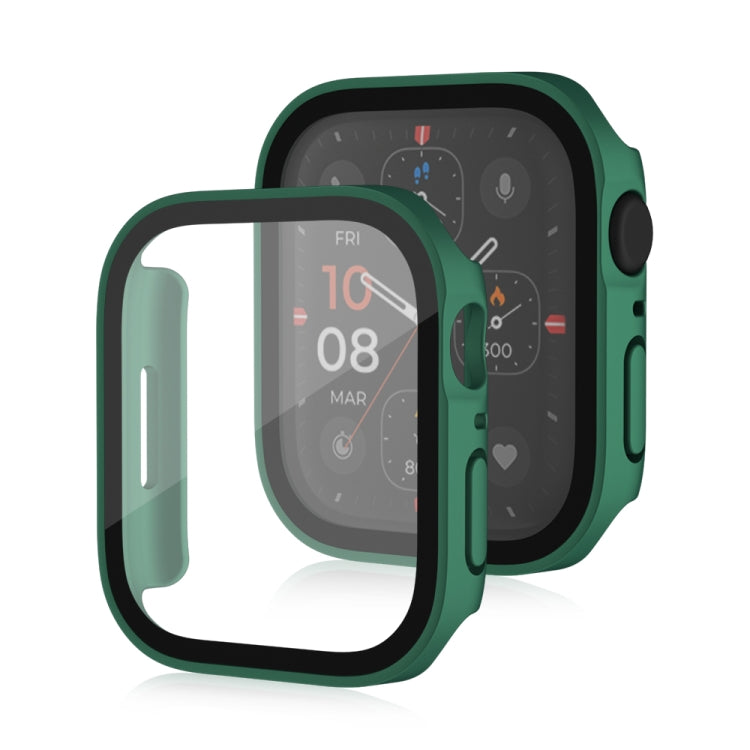 Life Waterproof Frosted 2 in 1 PC Frame + Tempered Glass Protective Case For Apple Watch Series 6 / 5 / 4 / SE 44mm