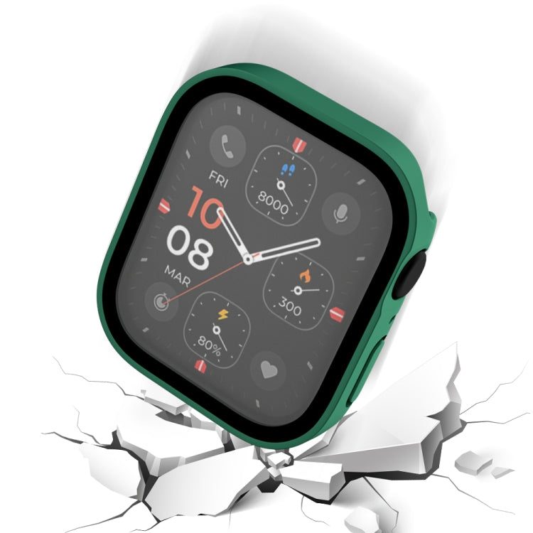 Life Waterproof Frosted 2 in 1 PC Frame + Tempered Glass Protective Case For Apple Watch Series 6 / 5 / 4 / SE 44mm