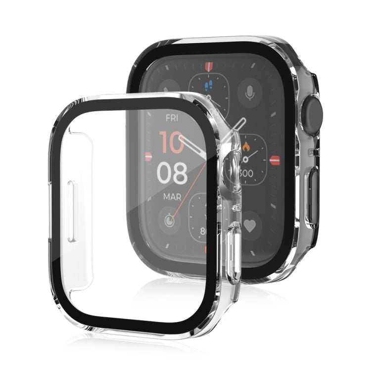 Life Waterproof Frosted 2 in 1 PC Frame + Tempered Glass Protective Case For Apple Watch Series 6 / 5 / 4 / SE 44mm