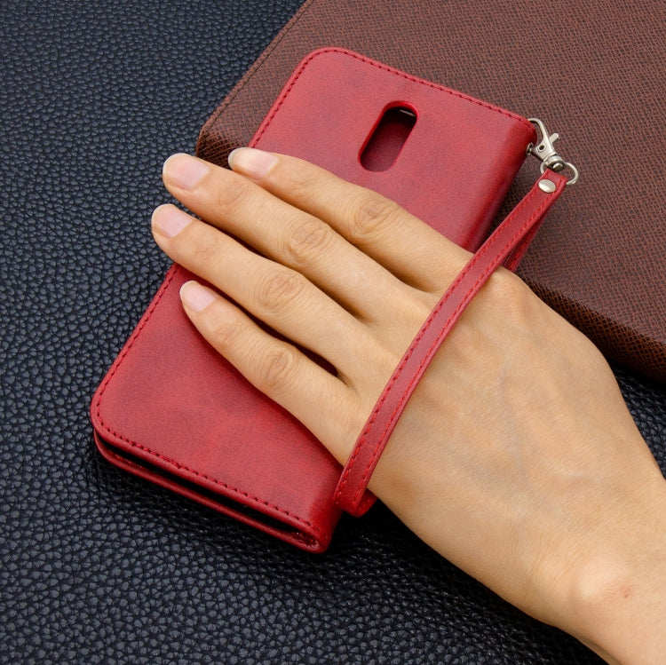 For Nokia 2.3 Retro Lambskin Texture Pure Color Horizontal Flip PU Leather Case with Holder & Card Slots & Wallet & Lanyard
