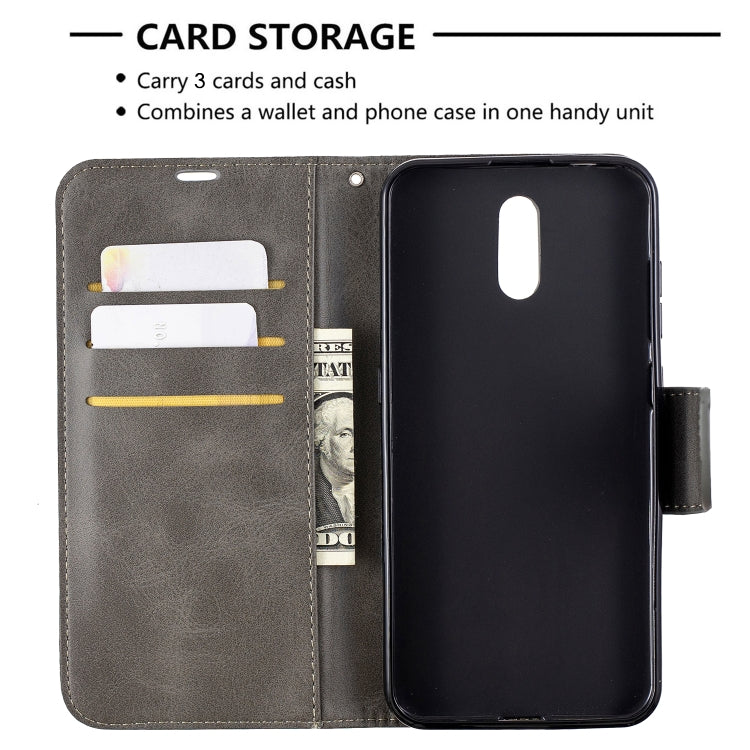 For Nokia 2.3 Retro Lambskin Texture Pure Color Horizontal Flip PU Leather Case with Holder & Card Slots & Wallet & Lanyard