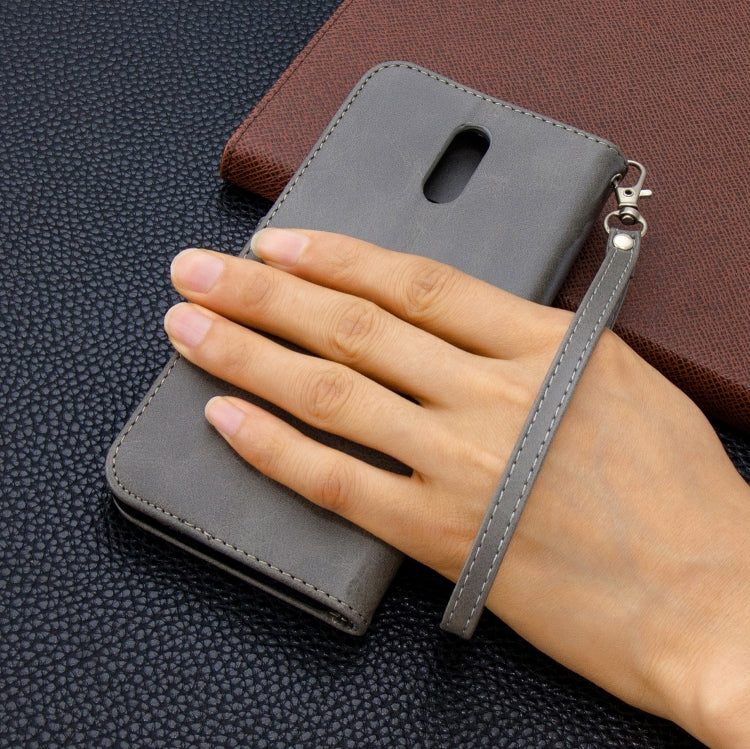 For Nokia 2.3 Retro Lambskin Texture Pure Color Horizontal Flip PU Leather Case with Holder & Card Slots & Wallet & Lanyard